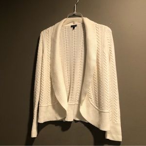Talbots Lambswool Blend Open Front Sweater Cardigan Large